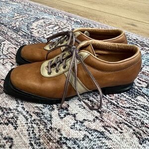 VINTAGE Fabiano Cross Country Ski Shoes Men Sz 6.5 Italy VTG Rare Patons Leather